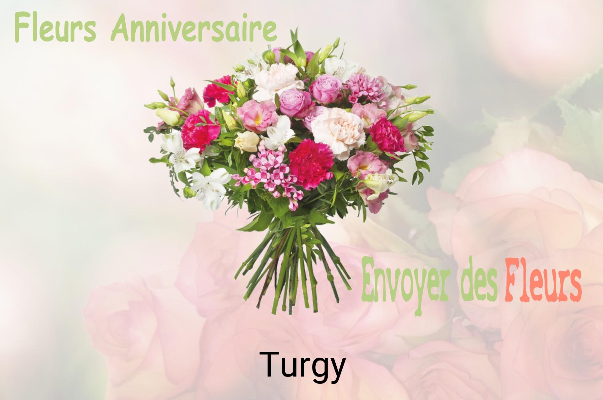 Bouquet de fleurs d’anniversaire livré à Turgy