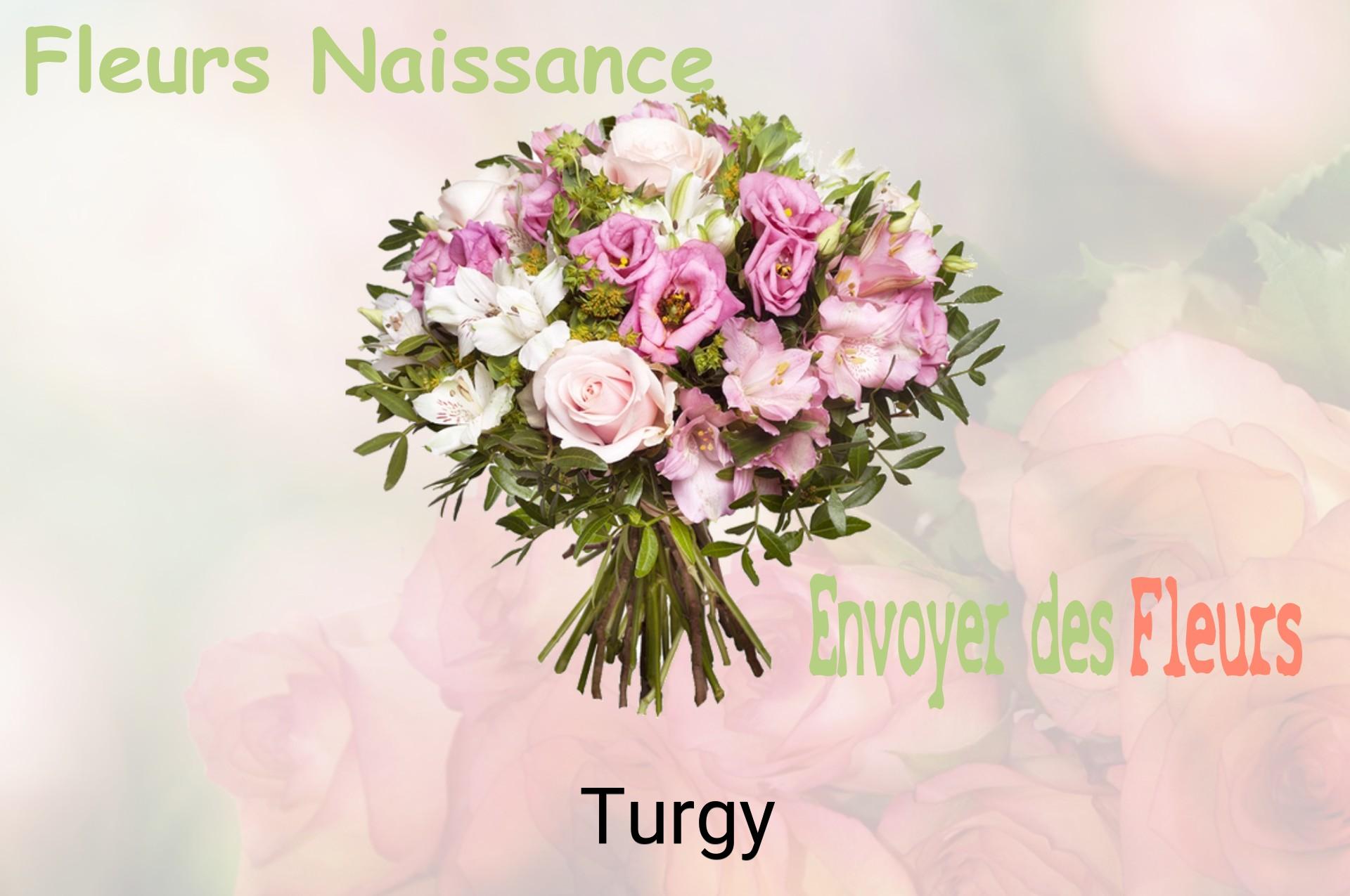 Bouquet de fleurs de naissance livré à Turgy